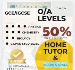 O A Level home tutor available in affordable fee