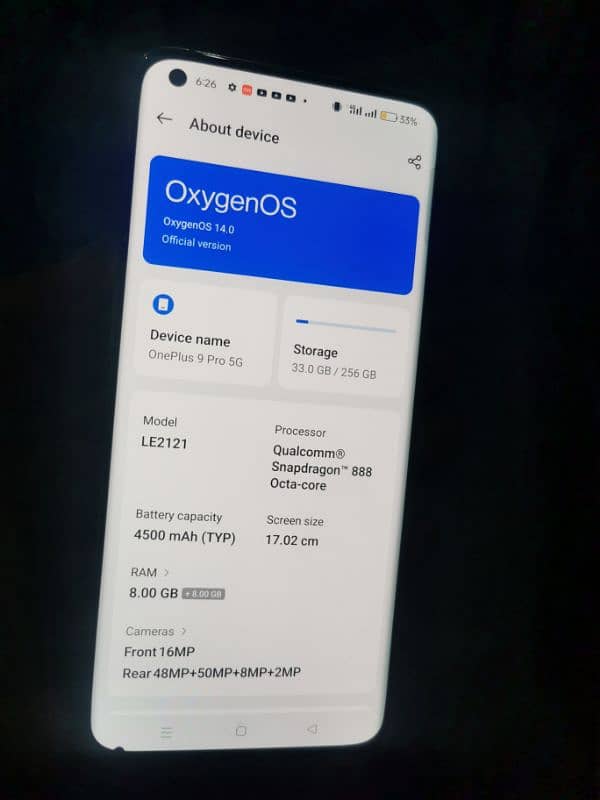 oneplus 9 pro 8+8 256 read add plzzz 2