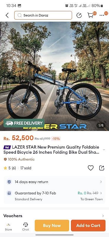 Mountain bike 24 inches Foldable cycle 14