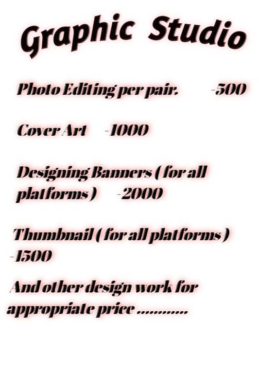 Graphic designer and professional photo editor 1