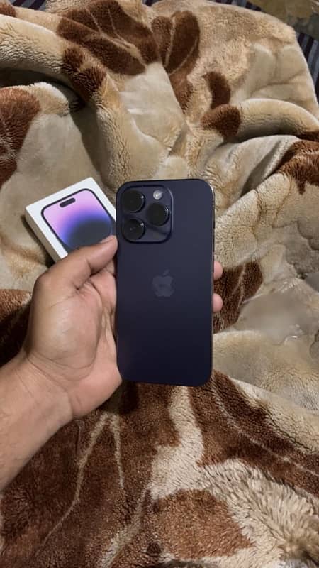 iPhone 14pro deep purple clr 256gb 7