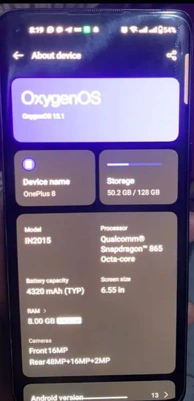 One plus 8 Pro 128gb fresh piece 10/10 OnePlus original charger 1