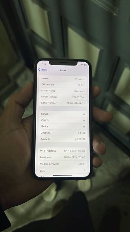 iphone xs Dual pta apprve 64gb goldan 0