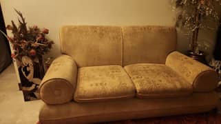 2 seater yellow sofa