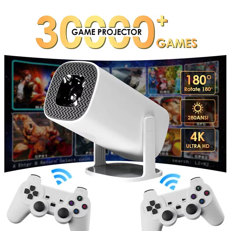 S40 Max 2-in-1 Smart Projector Game Console Android 11 WiFi6 BT5.0 Su 5