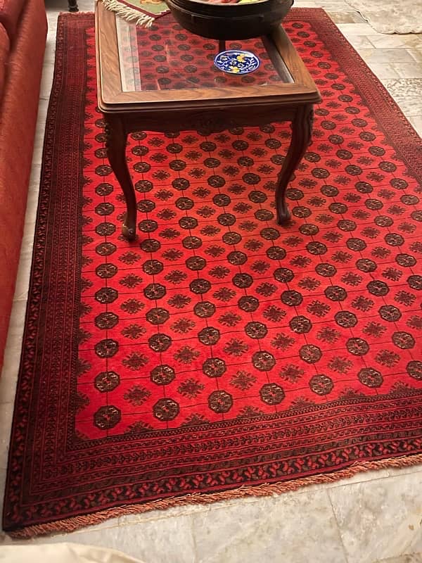 Old Afghan Mori Handmade Carpet 0