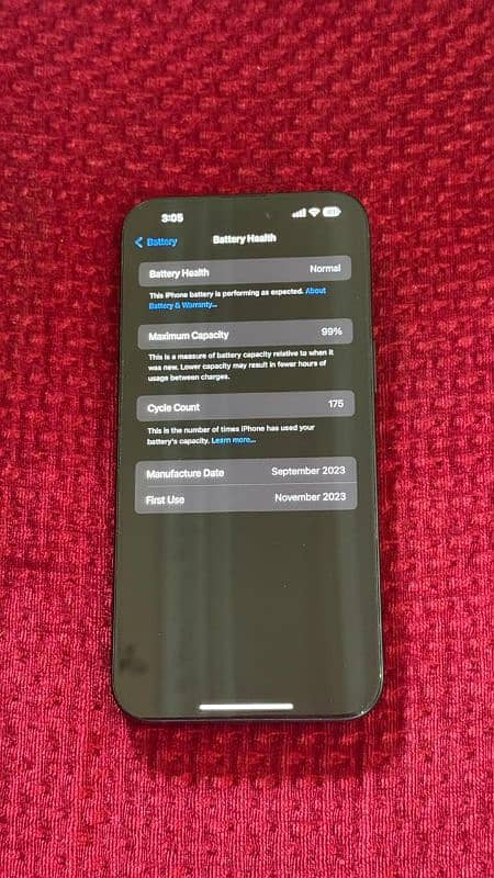 Apple IPhone 15 pro max complete accessories full sim time 3