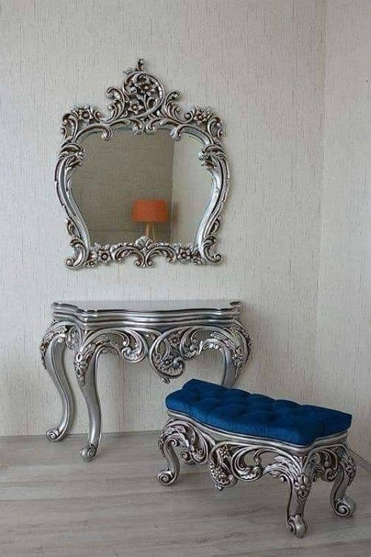 wall mirror and counsole renovait your home and beauty saloon interior 0