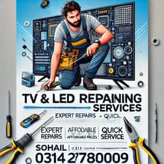 T. V & LED Repaning Service