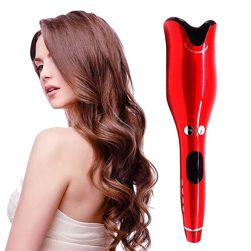 Automatic Hair Curler Curling Iron Multifunction LCD Ceramic (1 PC) 1