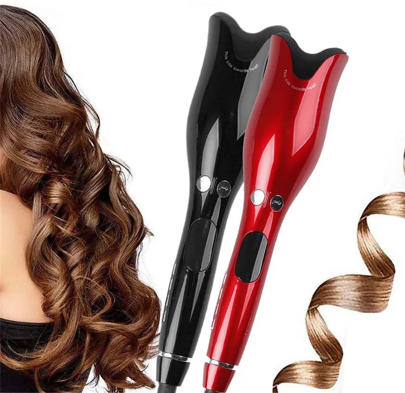 Automatic Hair Curler Curling Iron Multifunction LCD Ceramic (1 PC) 2