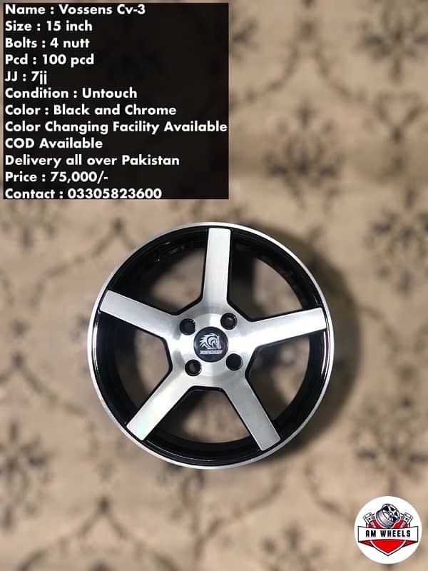 15 inch 4 nutt alloy rims 2