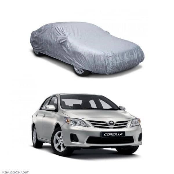 premium silver car cover- Easy installation 1 pic weather -resistant 0