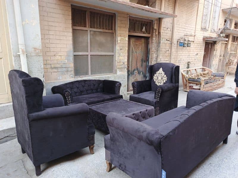 7 seater sofa set + table 1