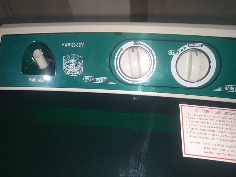 Haier washing machine 4