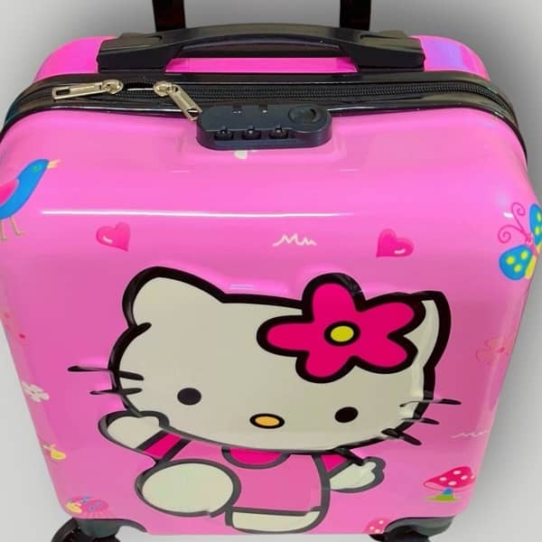 kids cartoon character luggage bags 7