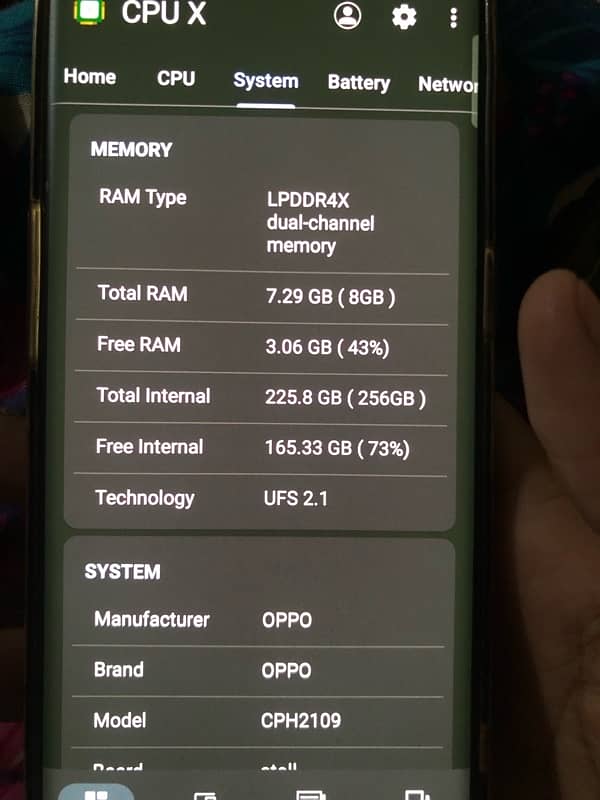 oppo Reno 4 pro  original   panel  change   no dot no  shade 3