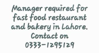 restaurant manager