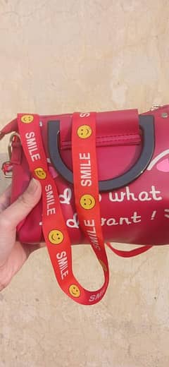 Red color bag