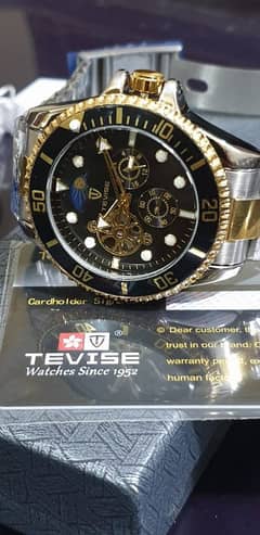 Tevise Automatic Tourbillion Stainless Steel Watches