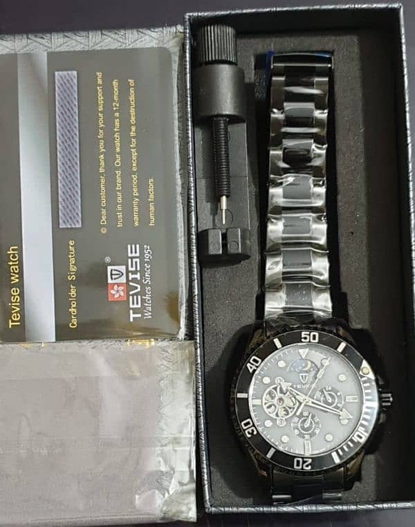 Tevise Automatic T801-002 Tourbillion Stainless Steel Watches 8