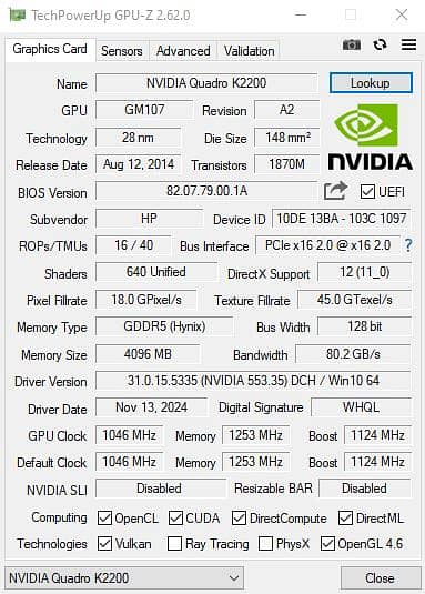 Nvidia Quadro K2200 – 4GB GDDR5 | Best for Light Gaming & Editing 3