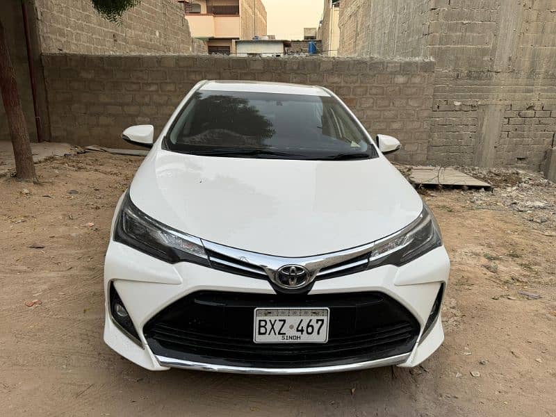 Toyota Altis Grande 2022 black interior super white 0