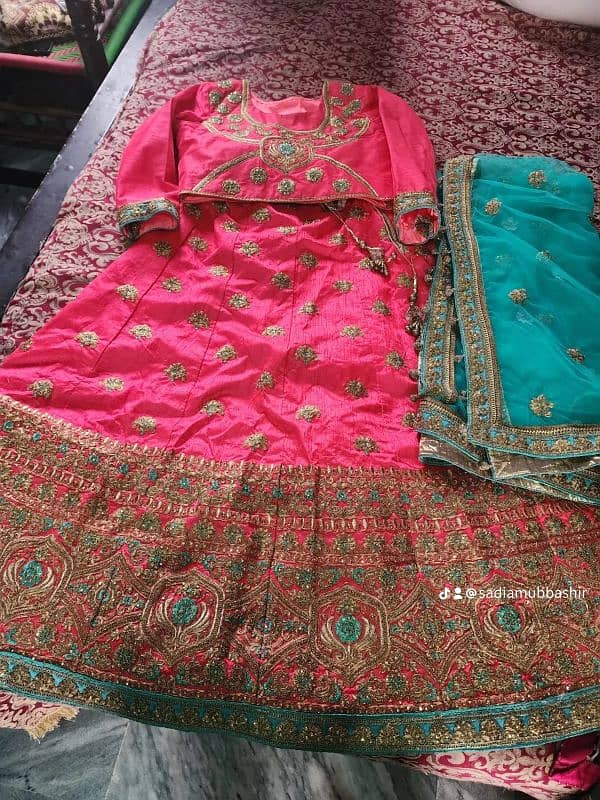 indian bridal mehndi lehnga 5