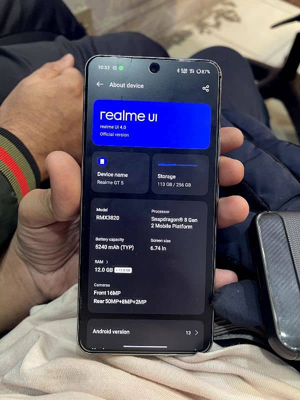 Realme GT 5 Official PTA 12/256, 10/10 1