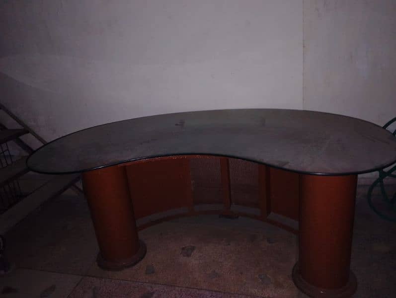 huge size office table with 12mm glass condition 10by10 O3O2O422344 1