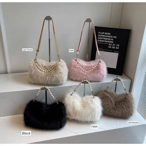 fluffy furr duffle styal crossbody large bag 3