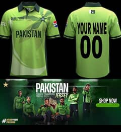 ICC CHAMPION TROPHY 2025 PAKISTAN TEAM JERSY OFFICIAL PREMIUM QUALITY