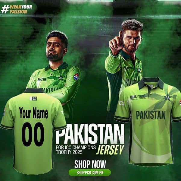 ICC CHAMPION TROPHY 2025 PAKISTAN TEAM JERSY OFFICIAL PREMIUM QUALITY 3