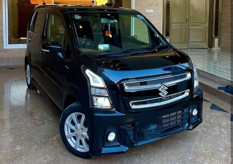 Suzuki Wagon R Stingray Black 2021 full option fresh import 1