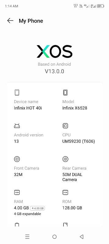 infinix hot40i 4