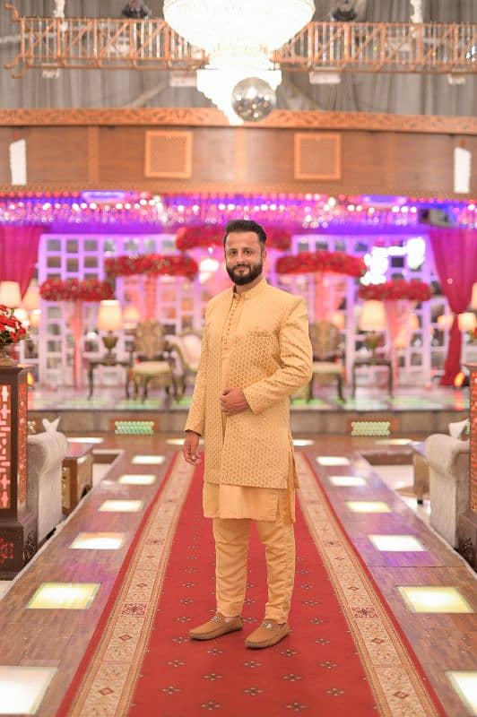 wedding suit complete kurta pajama long coat 03232784538 1