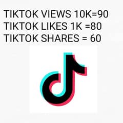 TIKTOK VIEWS LIKES AND SHARES