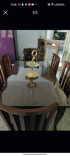 ,6 chair royal table new withe shesha