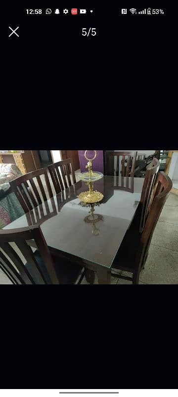 ,6 chair royal table new withe shesha 4