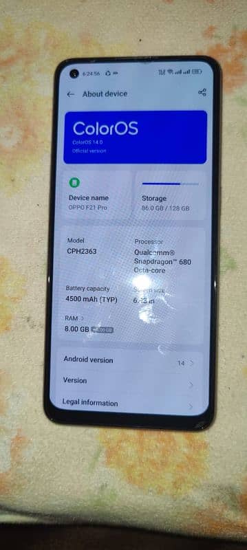 oppo f21 pro 4g with box 1