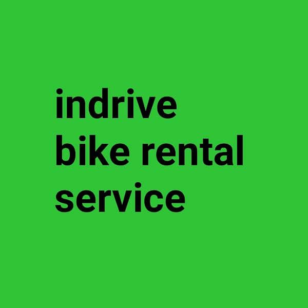 indrive bike rental service 0