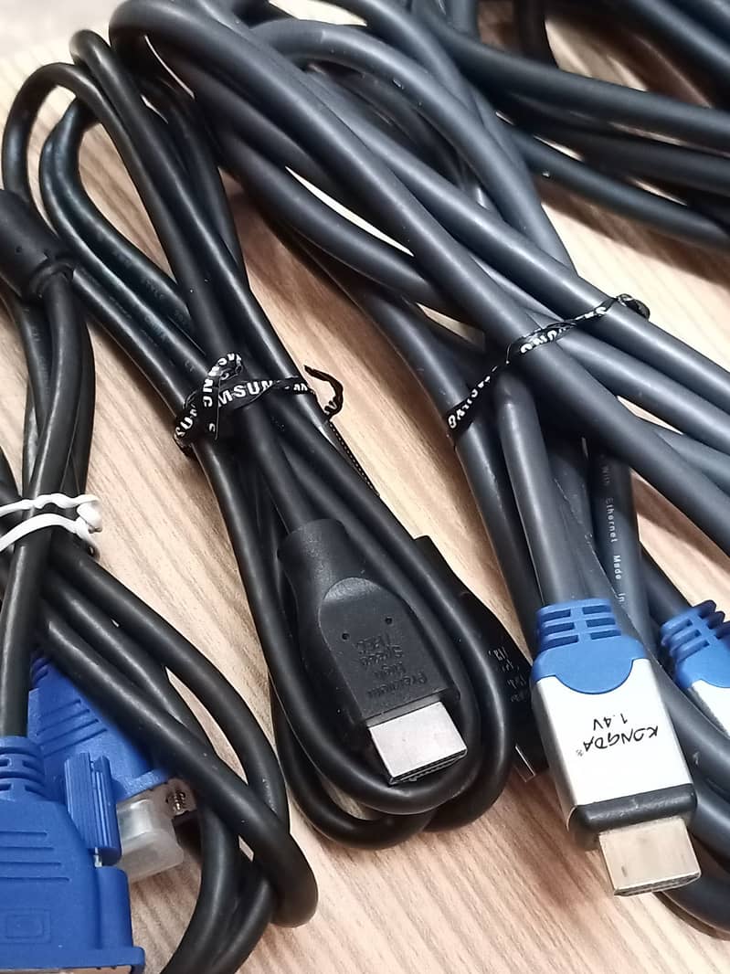 GENUINE BRANDED DISPLAY CORDS VGA-DP-HDMI CABLES/CONNECTORS!!!! 3