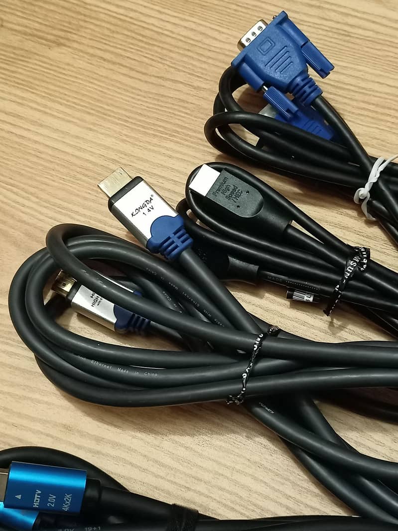 GENUINE BRANDED DISPLAY CORDS VGA-DP-HDMI CABLES/CONNECTORS!!!! 6