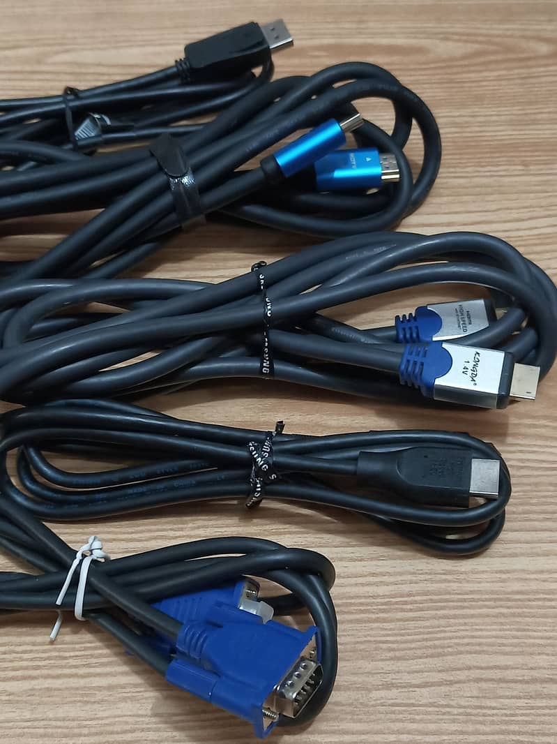 GENUINE BRANDED DISPLAY CORDS VGA-DP-HDMI CABLES/CONNECTORS!!!! 10