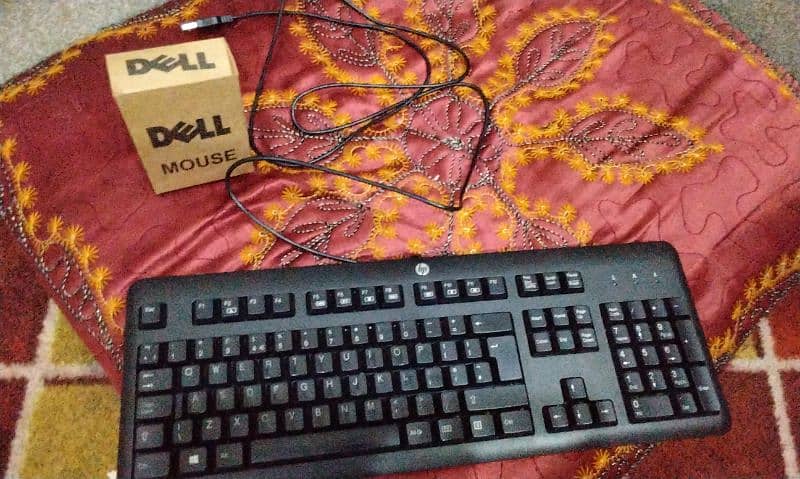 keyboard and mouse new condition hp keyboard and Dell mouse 1