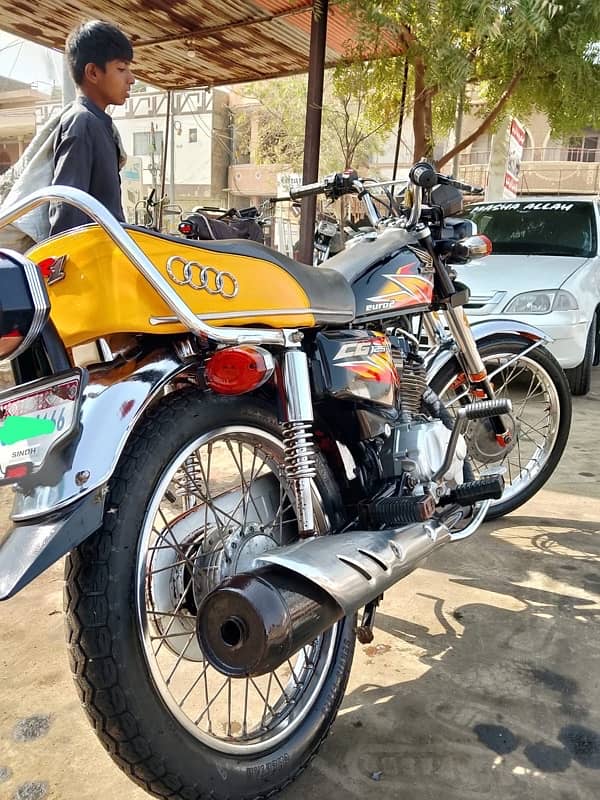 honda Cg 125 2021 karachi number 9