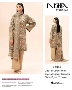 Nishat LAWN 3pc