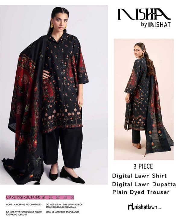 Nishat LAWN 3pc 2