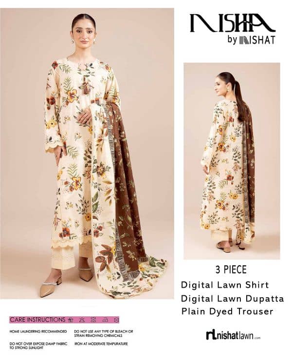 Nishat LAWN 3pc 7