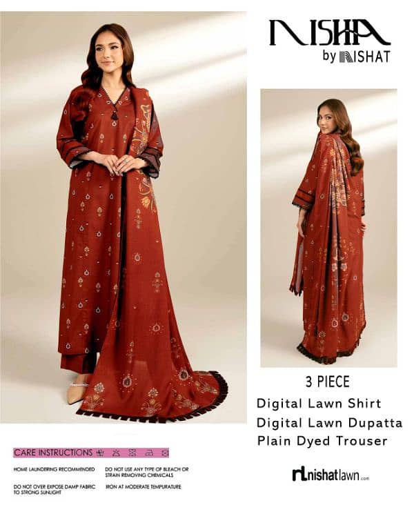 Nishat LAWN 3pc 10